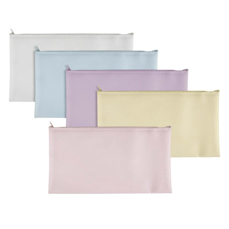 Busta con zip Bubble - 31,5 x 24,5 cm - EVA - colori pastello assortiti - Sei Rota