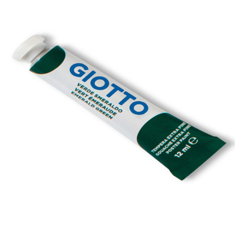 Tempera Tubo 4 - 12ml - verde smeraldo - Giotto