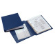 Raccoglitore Sanremo 2000 - 22 x 30 cm - 4 anelli a D 40 mm - dorso 5,5 cm - blu - Sei Rota