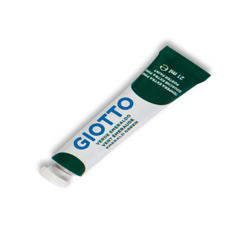 Tempera Tubo 7 - 21ml - verde smeraldo - Giotto