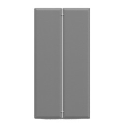 Pannello fonoassorbente Moody - 120 x 40 cm - grigio - Artexport