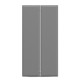 Pannello fonoassorbente Moody - 160 x 40 cm - grigio- Artexport