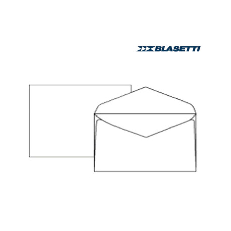 Busta extrafine Campidoglio - lembo gommato - 18 x 24 cm - 100 gr - bianco - Blasetti - conf. 500 pezzi