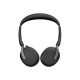 Jabra Evolve2 65 Flex UC Stereo - Cuffie con microfono - on-ear - Bluetooth - senza fili - eliminazione rumore attivata - USB-C