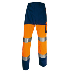Pantalone alta visibilitA' PHPA2 - sargia/poliestere/cotone - taglia M - arancio fluo - Deltaplus
