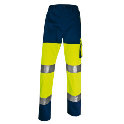 Pantalone alta visibilitA' PHPA2 - sargia/poliestere/cotone - taglia M - giallo fluo - Deltaplus