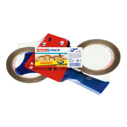 Tendinastro Dispenser 57455 - per nastri fino a 5 cm - 2 rotoli di nastro color avana 5 cm x 66 m inclusi - Tesa