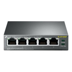 TP-Link TL-SF1005P - Switch - unmanaged - 5 x 10/100 (4 PoE) - desktop - PoE (58 W)