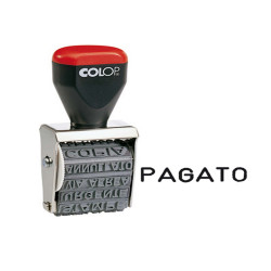 Timbro 04000/W Polinomio - 12 diciture 4 mm - Colop