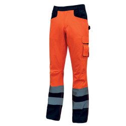 Pantalone invernale alta visibilitA' Beacon - arancio  fluo - taglia L - U-Power