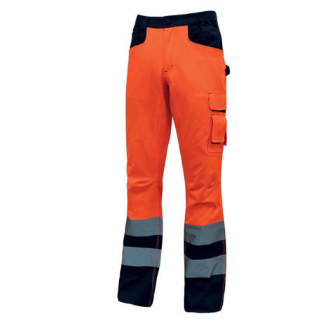 Pantalone invernale alta visibilitA' Beacon - arancio  fluo - taglia M - U-Power