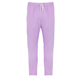 Pantalone Pitagora - unisex - 100 cotone - taglia XL - lilla chiaro - Giblor's