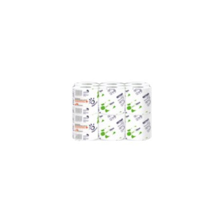 Papernet - Carta igienica - pura cellulosa - 165 fogli - rotolo - 18.15 m - bianco (pacchetto di 12)