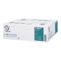 Papernet Dissolve Tech Superior - Asciugamani - pura cellulosa - 200 fogli - piega a Z - bianco (pacchetto di 20)