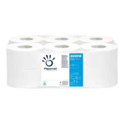 Papernet Mini Jumbo - Carta igienica - pura cellulosa - rotolo - 152 m - bianco (pacchetto di 12)