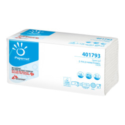 Papernet Special - Asciugamani - pura cellulosa - 143 fogli - piega a Z - bianco - per P/N: 406720