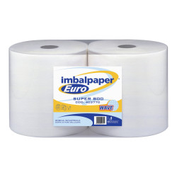 Papernet Special - Asciugamani - pura cellulosa - 816 fogli - rotolo - 240.72 m - bianco (pacchetto di 2)