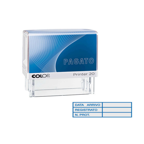 Timbro Printer 20/L G7 - DATA ARRIVO... -  1,4 x 3,8 cm - autoinchiostrante - Colop