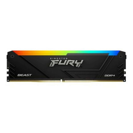 Kingston FURY Beast RGB - DDR4 - kit - 128 GB: 4 x 32 GB - DIMM 288-PIN - 3600 MHz / PC4-28800 - CL18 - 1.35 V - senza buffer -