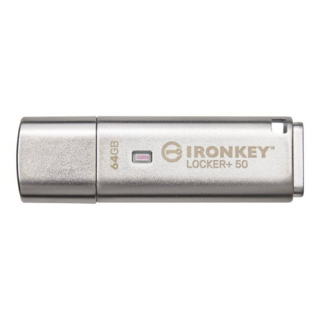 Kingston DataTraveler Locker+ - Chiavetta USB - crittografato - 64 GB - USB 3.2 Gen 1