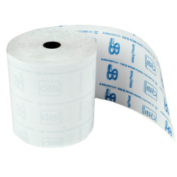 Rotolo registratore cassa - 80 mm x 80 m - 55 gr - diametro esterno 77 mm - anima 12 mm - carta termica BPA free - Sabacart - b