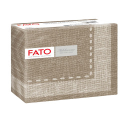 Tovagliolo linea AirLaid - carta - 40 x 40 cm - cachemire/caffè - Fato - conf. 50 pezzi