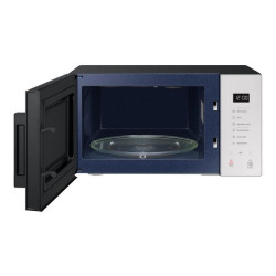 Samsung MG23T5018GE - Forno a microonde con grill - 23 litri - 800 W - porcellana trasparente/nera