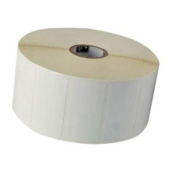 Zebra - Poliestere - adesivo permanente - rivestito - bianco - 38 x 25 mm 2580 etichette (12 rotolo(i) x 2580) Etichetta termic