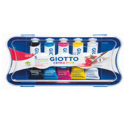 Tubi tempere - 21ml - colori assortiti - Giotto - conf. 5 pezzi