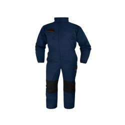 Tuta da lavoro M1CO2 - taglia L - twill/poliestere/cotone - blu/arancio - Deltaplus