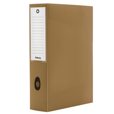 Scatola progetto Plus HOLOS - 25 x 35 cm - dorso 8 cm - marrone - Fellowes