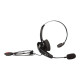 Zebra HS2100 - Cuffie con microfono - on-ear - cablato - per Zebra RS6000, TC52AX, TC70, TC72, WT6000 Wearable Computer