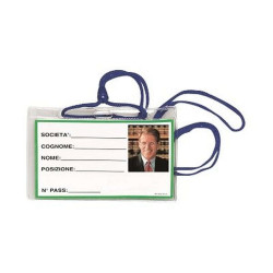 Lebez - Porta badge - cordino (pacchetto di 100)
