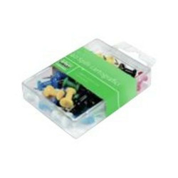 Lebez - Puntine - 12 x 8 mm - acciaio - colori assortiti - pacco da 40