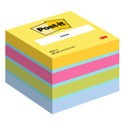 Blocco foglietti Minicubo - 2051-U - 51 x 51 mm - 72 gr - colori assortiti - 400 fogli - Post-it