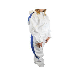 Tuta monouso Shield Dual - taglia L - laminato - bianco - Worker