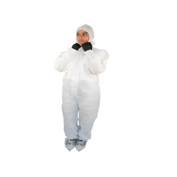 Tuta monouso Warrior - taglia M - SMS - bianco - Worker