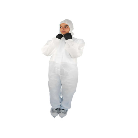 Tuta monouso Warrior - taglia M - SMS - bianco - Worker