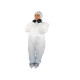 Tuta monouso Warrior - taglia XXL - SMS - bianco - Worker