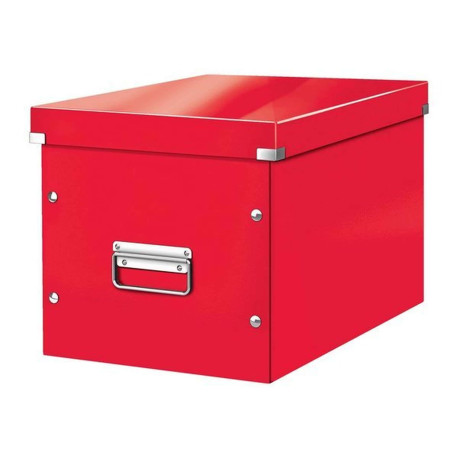 Leitz Click & Store WOW - Scatola per archiviazione - large - per A4 (210 x 297 mm) - cubed - rosso