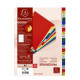 Separatore alfabetico A/Z - colori assortiti 160 gr - tasti colorati - A4 - Exacompta