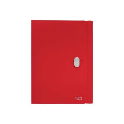 Leitz Recycle - Cartelletta a 3 lembi - per A4 - capacità 150 fogli - rosso
