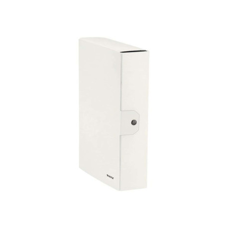 Leitz WOW - Cartella a scatola - larghezza dorsale 80 mm - per 250 x 350 mm - capacità 800 fogli - bianco metallizzato
