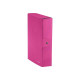 Leitz WOW - Cartella a scatola - larghezza dorsale 80 mm - per 250 x 350 mm - capacità 800 fogli - fucsia metallizzato