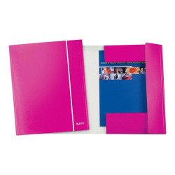 Leitz WOW - Cartelletta a 3 lembi - rosa metallizzato