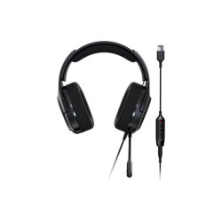 Acer Predator Galea 365 (PHW210) - Cuffie con microfono - canale 7.1 - dimensione completa - cablato - USB, jack 3,5 mm - nero