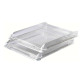 Vaschetta portacorrispondenza Nimbus - 26,8 x 5,5 x 33 cm - cristallo trasparente - Rexel