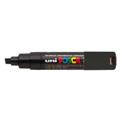 Marcatore a base d'acqua Uni Posca PC8K - punta large a scalpello 8,0mm - nero  - Uni Mitsubishi