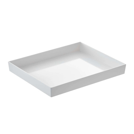 Vassoio Venezia - 32,5 x 26,5 x 6 cm - melamina - bianco - Leone