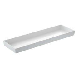 Vassoio Venezia - 53 x 16,2 x 6 cm - melamina - bianco - Leone